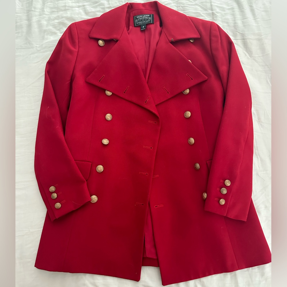 Ralph Lauren Country Authentic Dry Goods Jacket in Red, size 4 - Picture 2 of 6